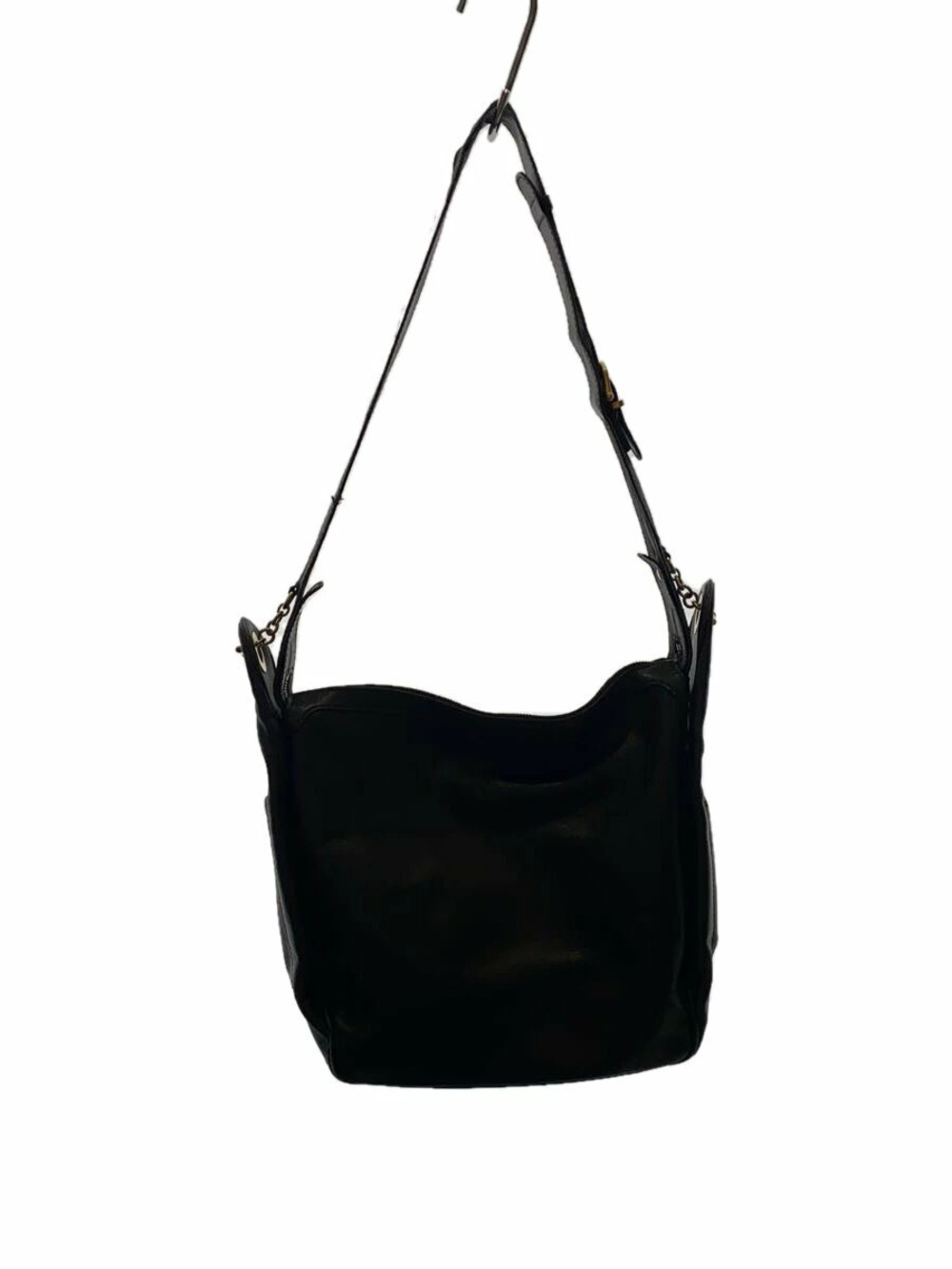 Celine Shoulder Bag Leather Black